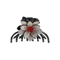 Crystal Flower Hair Claw Ponytail Hairpin 1pc