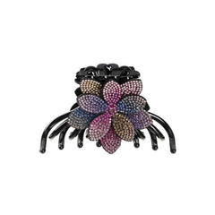 Crystal Flower Hair Claw Ponytail Hairpin 1pc