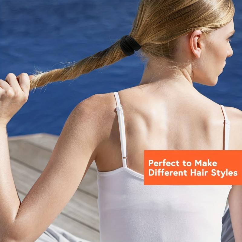 12 PCS Large Hair Bands High Elasticity Hair Rope Thick Hair Ponytails Holder