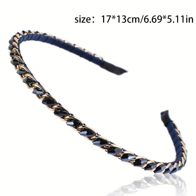 Crystal Metal Buckle Headbands with Sparkling Hair Accessories