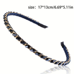 Crystal Metal Buckle Headbands with Sparkling Hair Accessories