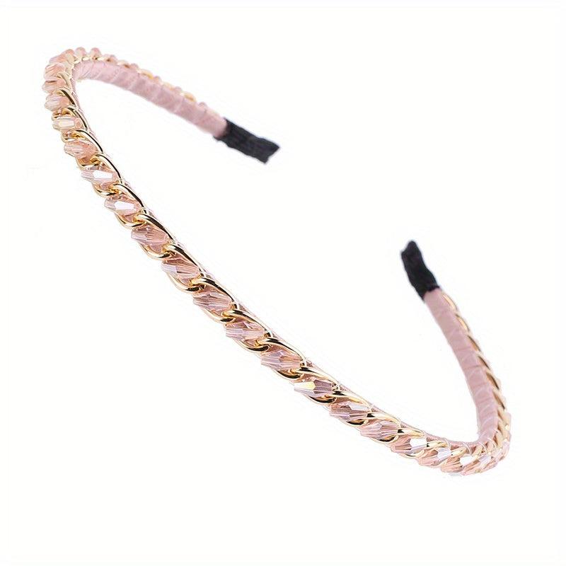 Crystal Metal Buckle Headbands with Sparkling Hair Accessories