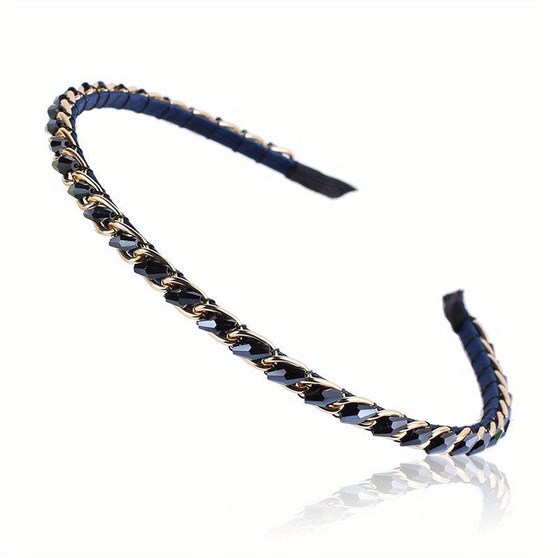 Crystal Metal Buckle Headbands with Sparkling Hair Accessories