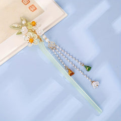 Hairpin Earrings Set Green Hair Accessories