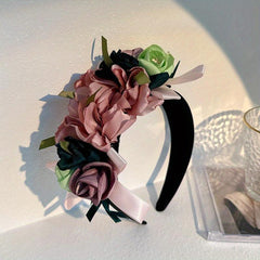 Flower Head Hoop Headdress for Party Prom