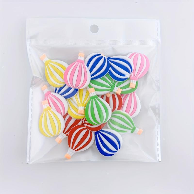 20pcs Balloon Shape Shoe Charm PVC Soft Rubber DIY Shoe Accessories
