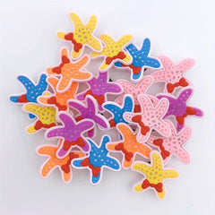 20pcs Starfish Pattern Shoe Buckle Clogs DIY Accessories Charm Sandals Decor