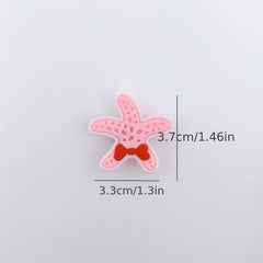 20pcs Starfish Pattern Shoe Buckle Clogs DIY Accessories Charm Sandals Decor