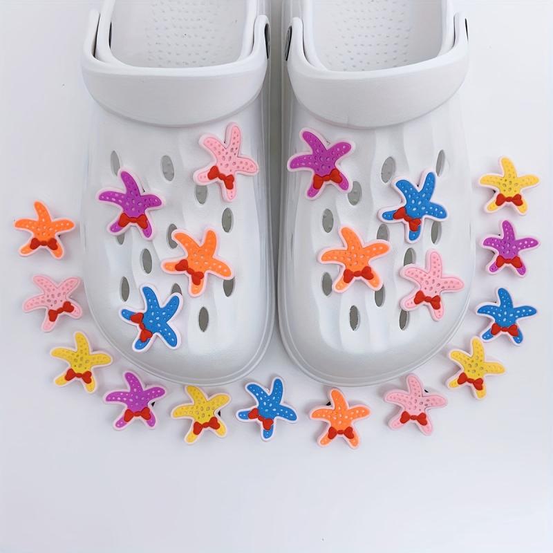 20pcs Starfish Pattern Shoe Buckle Clogs DIY Accessories Charm Sandals Decor