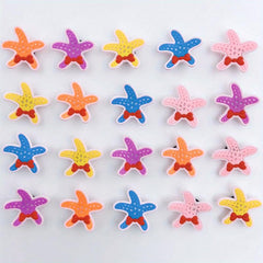 20pcs Starfish Pattern Shoe Buckle Clogs DIY Accessories Charm Sandals Decor