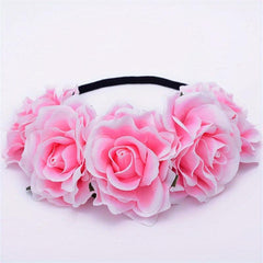Flower Headband Bridal Headgear Vacation Seaside Hawaii Style Summer Accessories