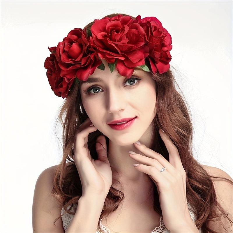Flower Headband Bridal Headgear Vacation Seaside Hawaii Style Summer Accessories