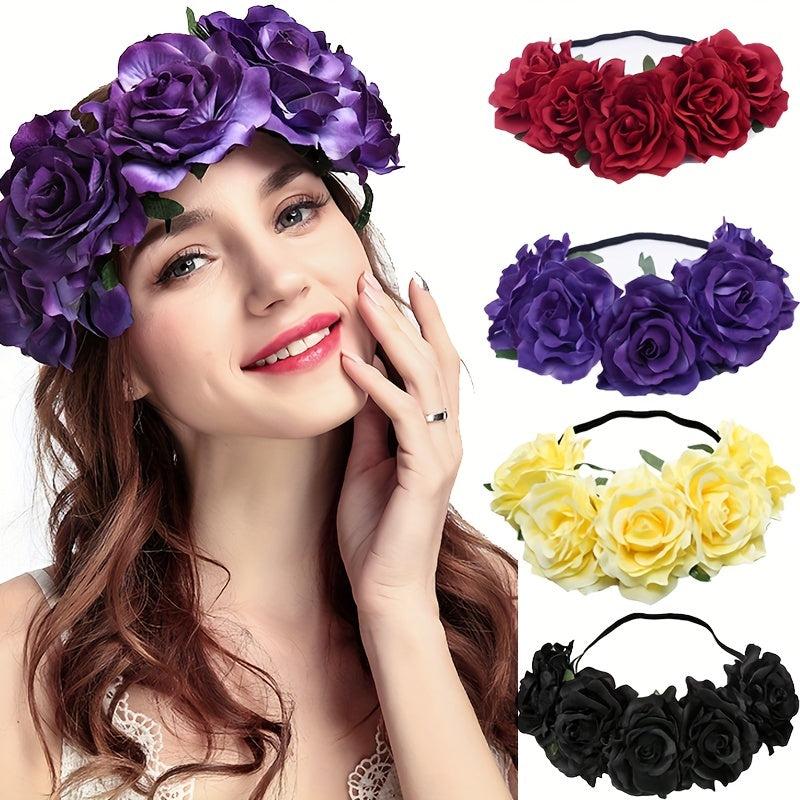 Flower Headband Bridal Headgear Vacation Seaside Hawaii Style Summer Accessories