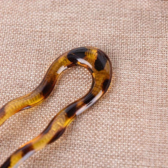 Vintage Resin U Hairpin Ponytail Holder Hair Accessories