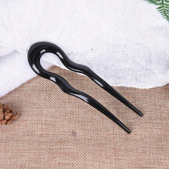 Vintage Resin U Hairpin Ponytail Holder Hair Accessories