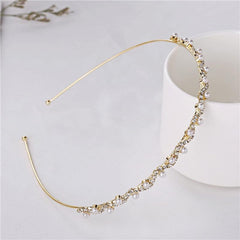 Rhinestone Pearl Headband Bridal Hair Accessories