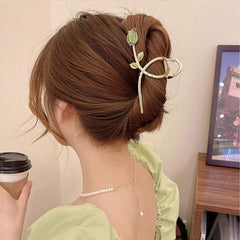 Tulip Flower Hair Clip Claw Clip Ponytail Holder Hair Accessories