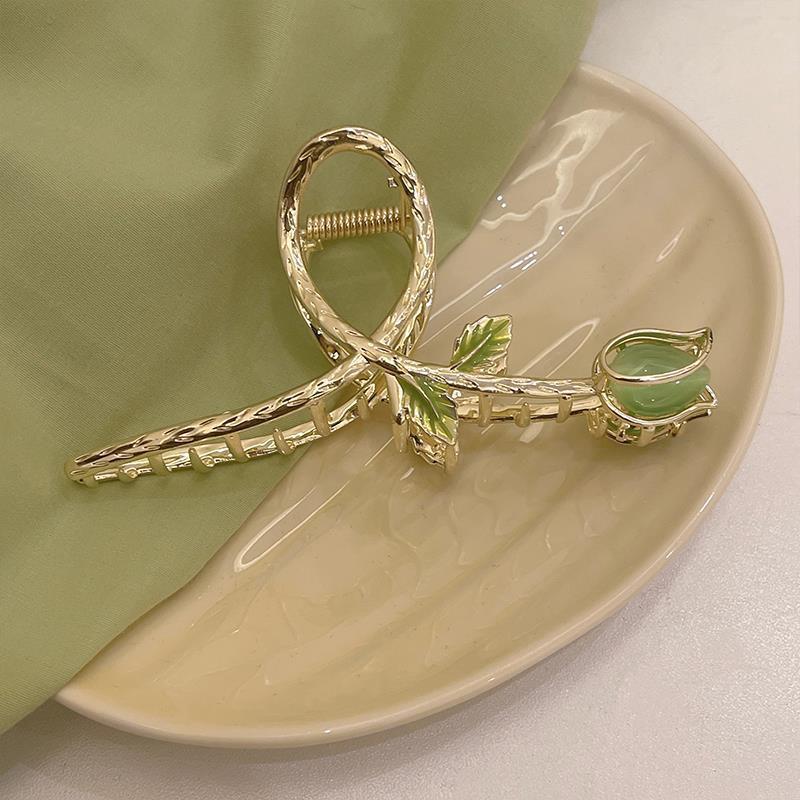 Tulip Flower Hair Clip Claw Clip Ponytail Holder Hair Accessories