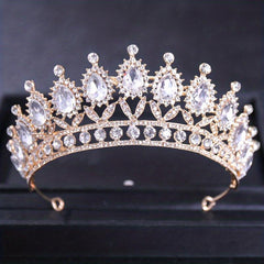 Glitter Rhinestone Crown Bridal Tiara Hair Accessories