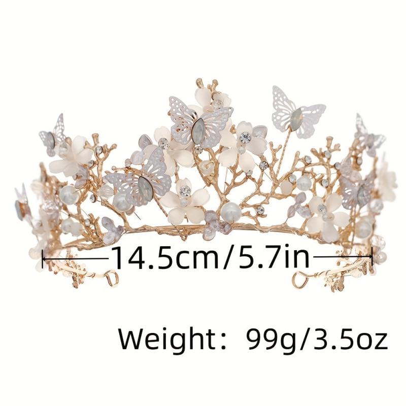 Glitter Rhinestone Crown Bridal Tiara Hair Accessories