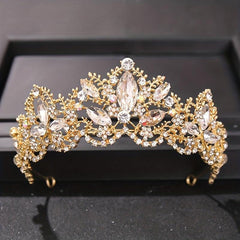 Glitter Rhinestone Crown Bridal Tiara Hair Accessories