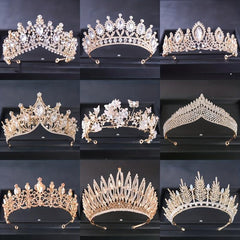 Glitter Rhinestone Crown Bridal Tiara Hair Accessories