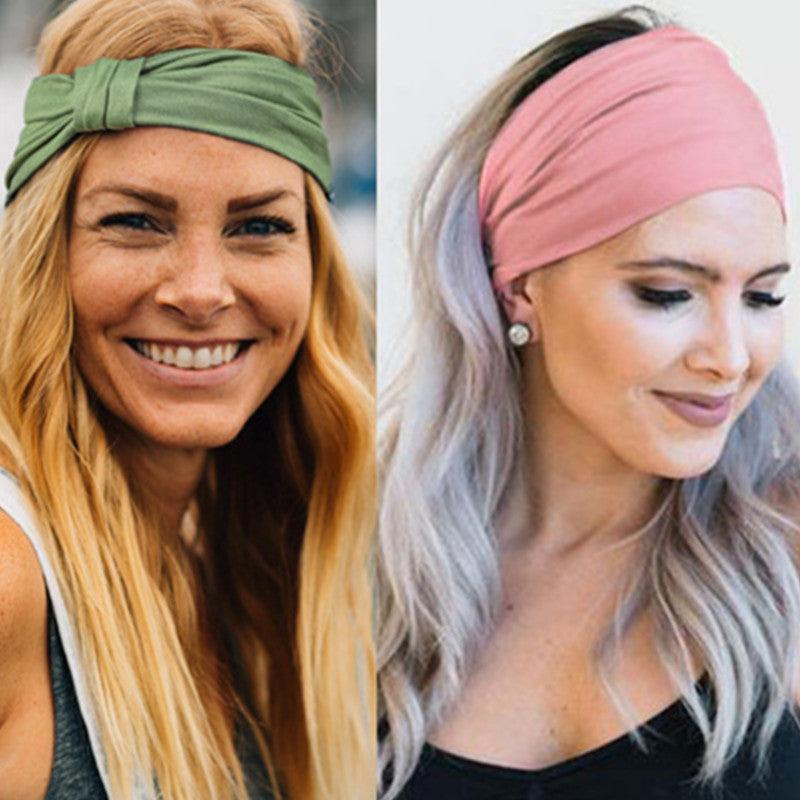 Elastic Sports Hair Band Wide Edge Yoga Headband