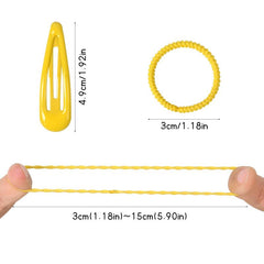 120 Pcs Girls Snap Barrettes Kids Clips Hairpin Hair Ties Ponyt