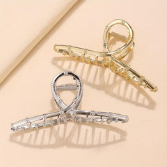 Metal Bamboo Shaped Hair Claw Ponytail Holder Hair Clip