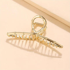 Metal Bamboo Shaped Hair Claw Ponytail Holder Hair Clip