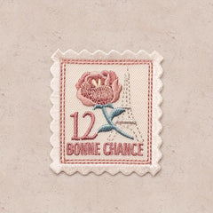 3pcs Retro Stamp Embroidery Self-adhesive Patch Clothing DIY Sticker
