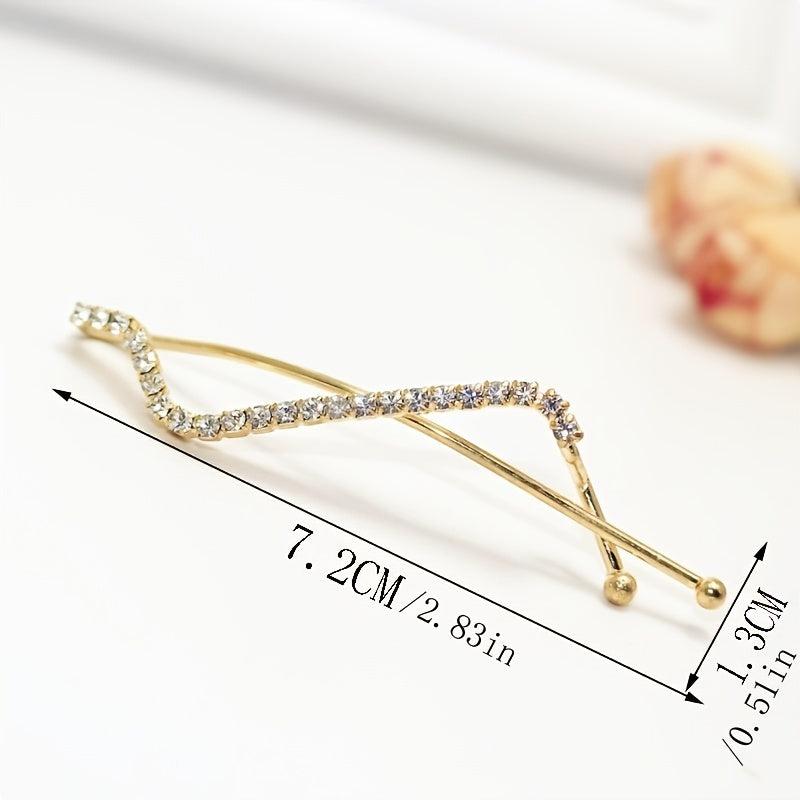 Dainty Rhinestone Hair Clips for Women