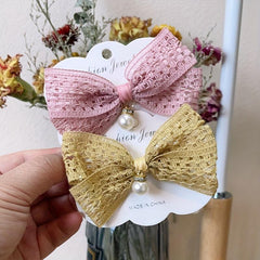 Hollowed Bow Hair Clip Side Clip Hair Styling Decoration
