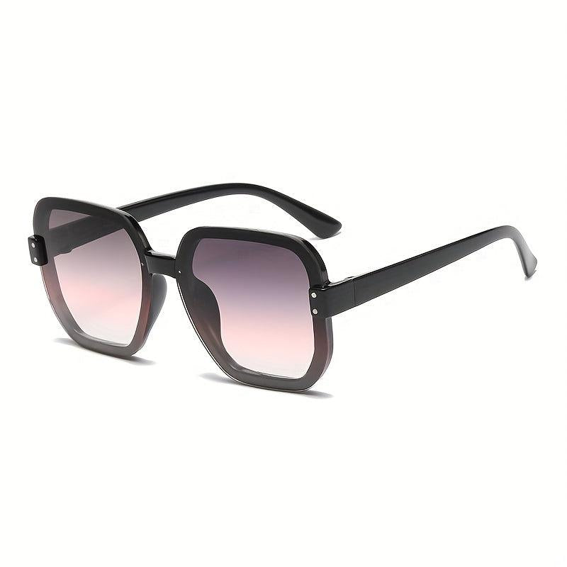 Large Square Sunglasses Rivet Summer UV400 Sun Shades Glasses
