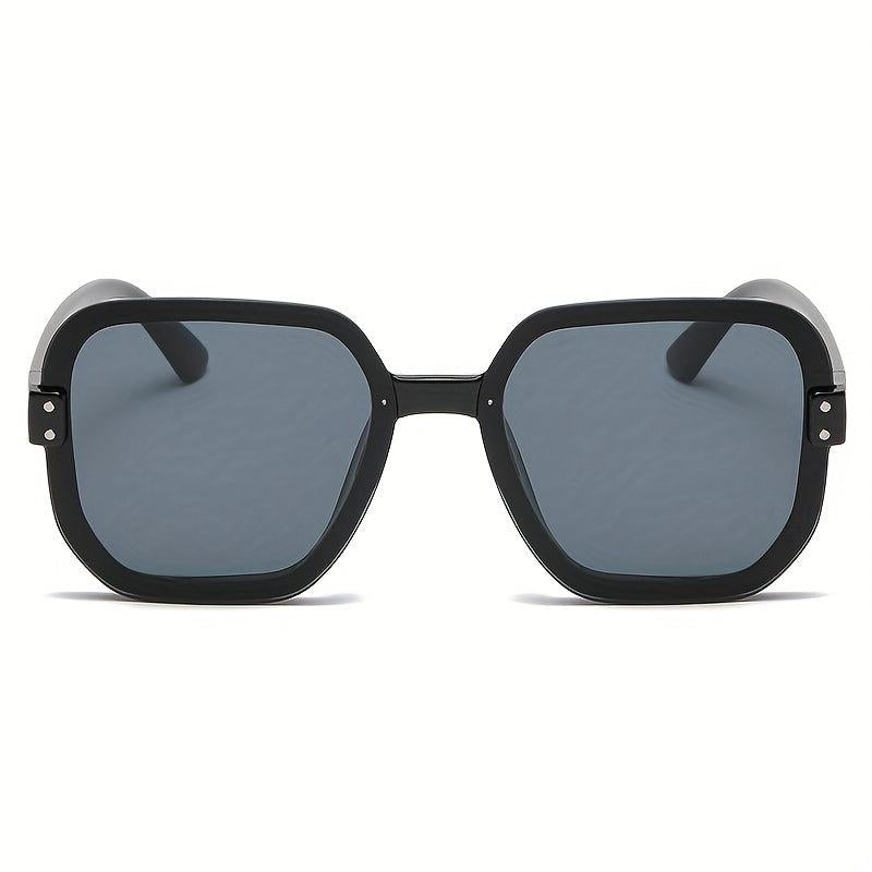 Large Square Sunglasses Rivet Summer UV400 Sun Shades Glasses
