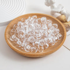 80pcs Transparent Tube Beads Hair Clip Dreadlock Braid Accessories