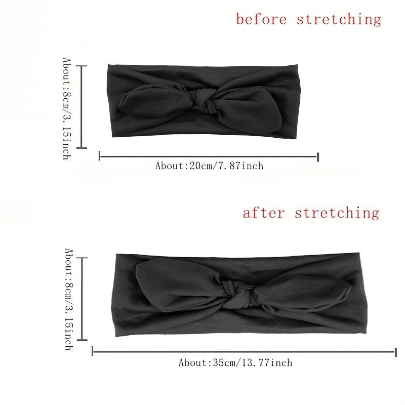 Elastic Rabbit Bow Headband for Daily Yoga Sports Use