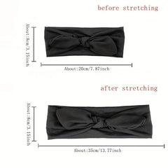 Elastic Rabbit Bow Headband for Daily Yoga Sports Use