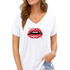 Star Pattern Lip Heat Transfer Sticker Hot Stamping Iron On DIY