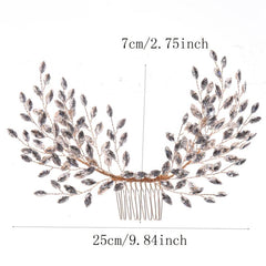 Wedding Rhinestone Hair Comb Bride Head Ornaments