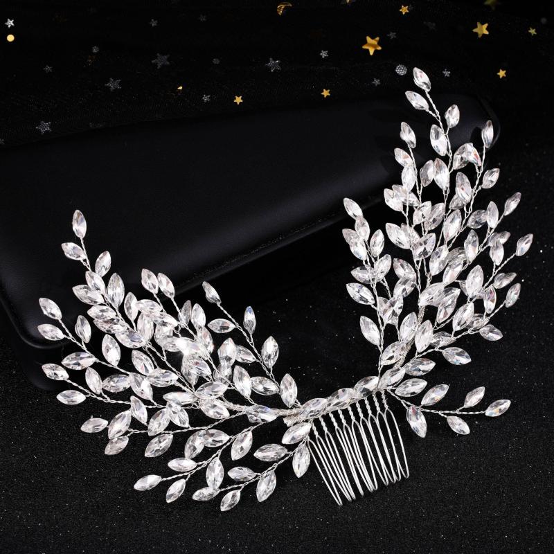 Wedding Rhinestone Hair Comb Bride Head Ornaments