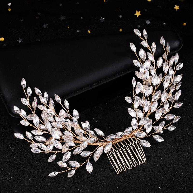 Wedding Rhinestone Hair Comb Bride Head Ornaments