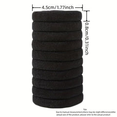 30 Seamless Thick Hair Band Elastic Hair Ties No Damage Ponytail Holder