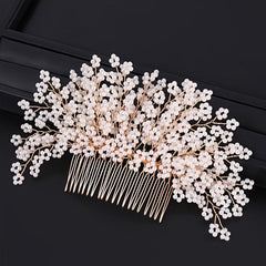 Faux Pearl Hair Comb Bridal Wedding Hair Accessories
