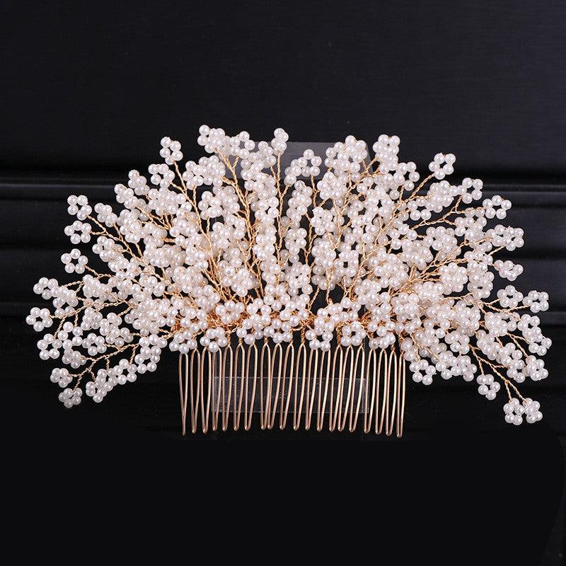 Faux Pearl Hair Comb Bridal Wedding Hair Accessories