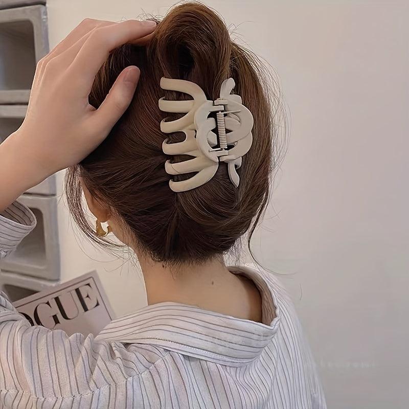 2pcs Matte Shark Claw Octopus Hair Claw Female