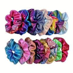 Gradient Scrunchie Hair Accessories Laser Fabric Hair Rope Holographic Head