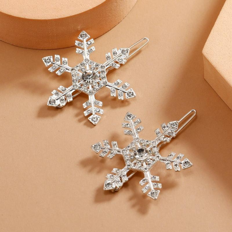 Elegant Snowflake Hairpin for Women's Hair Accessories