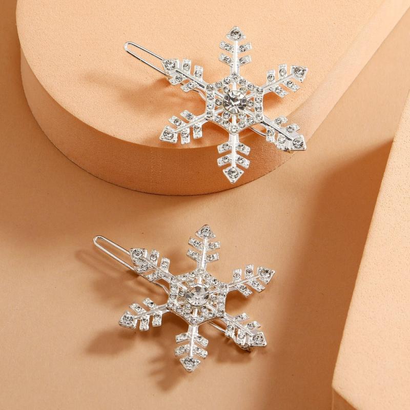 Elegant Snowflake Hairpin for Women's Hair Accessories