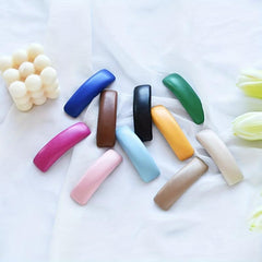 PU Leather Hair Clip Solid Style Hair Clip For Women
